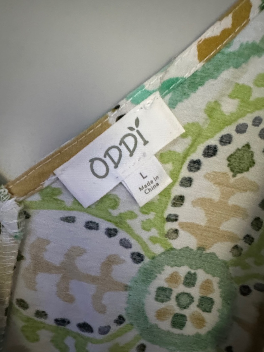 Green Patterned Spring Romper - Picture 4 of 4